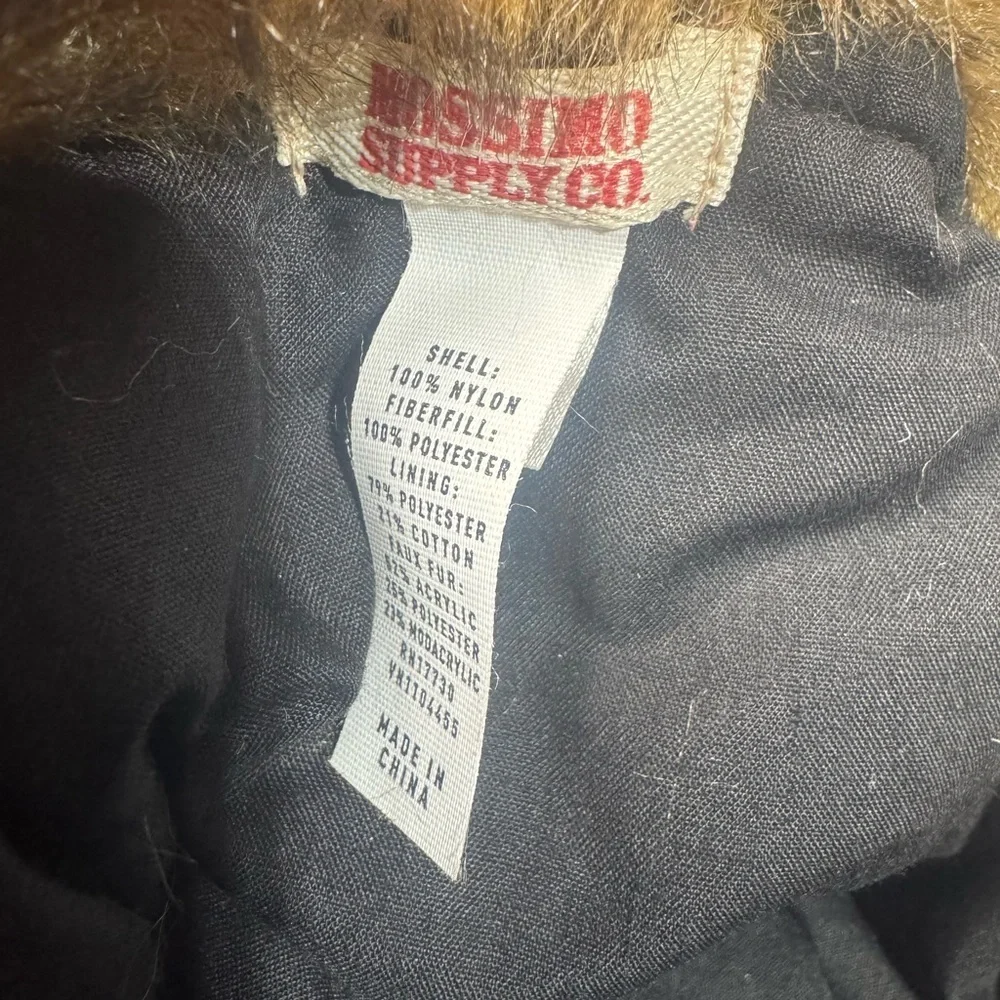 Mossimo Supply Co Pink W Fur & Bula Purple and Black Beanie Hat Youth OSFM